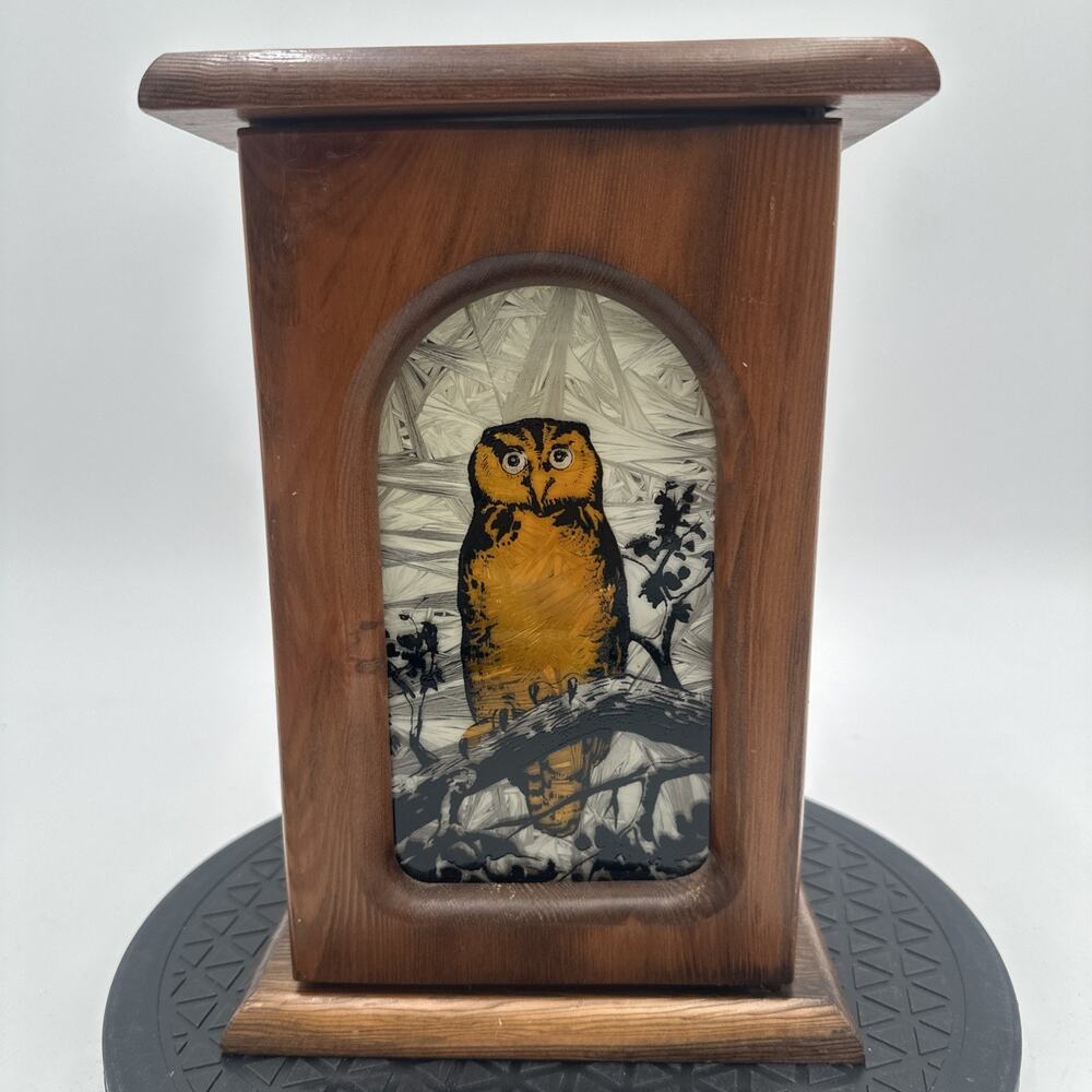 Vintage Owl Wooden Carved Candle Lantern Wal-Mart